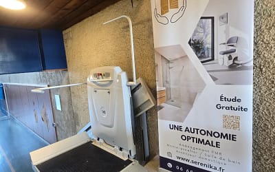 Plateforme élévatrice oblique pour la mairie de Loudun : le gymnase accessible à tous